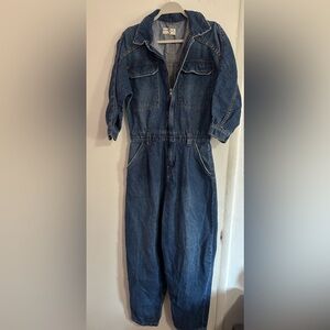 Free People We The Free Coverall Denim Jumpsuit